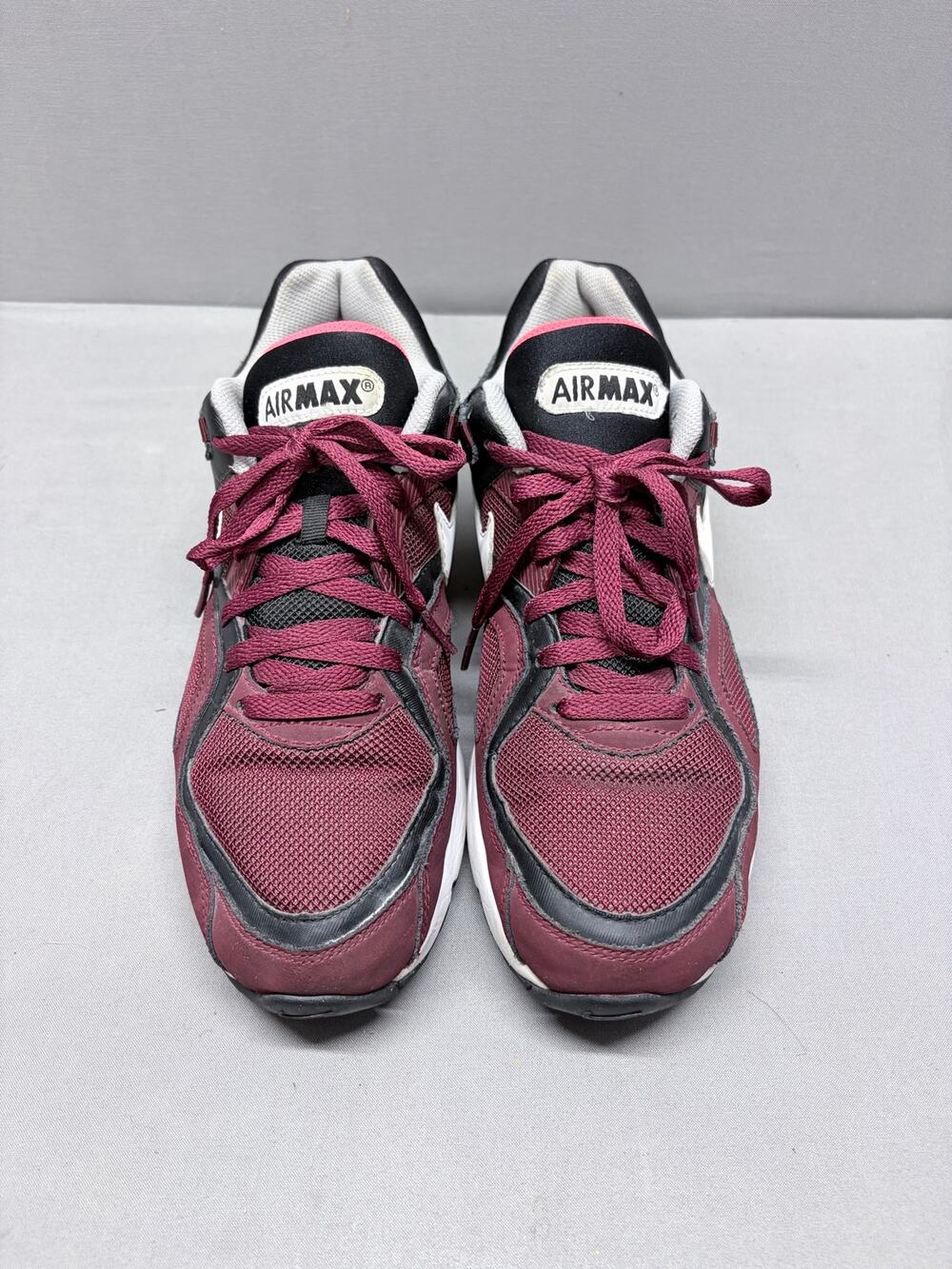 Nike Air Max Go Strong Team Red Black Maroon White 418115-610 Men's Size 9